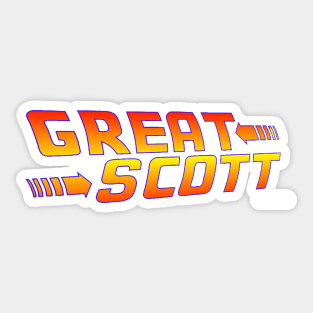 Back to the Future Great Scott! Sticker